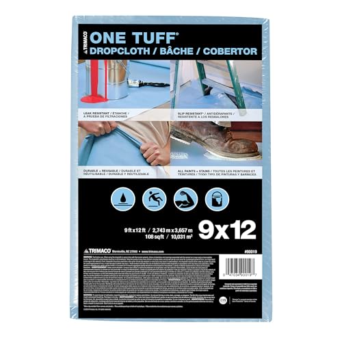 Trimaco One Tuff Dropcloth, 9-feet x 12-feet - size: 9-feet x 12-feet, style: 9-feet X 12-feet