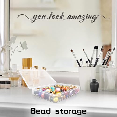 DUOFIRE Plastic Box Organizer, Small Storage Containers, Square 4 Pack - size: Square x 4 Pack