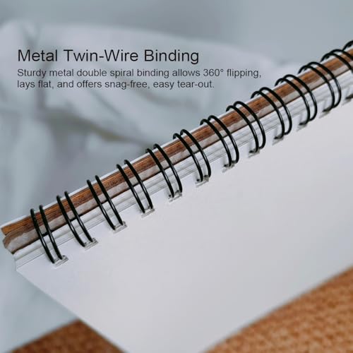 ZAYOIZY Blank Spiral Sketchbook Hardbound Drawing Notebook Hard Cover Sketching Pad