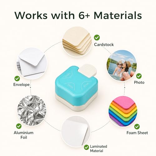 LOVEINUSA Corner Rounder Punch, 3 in 1 Paper Punch with 3 Round Corner Sizes (R4/R7/R10mm), Decorative Edge, Chamfer Cutter for Scrapbooking, Photos, Cardstock, Laminate, DIY Cards & Crafts