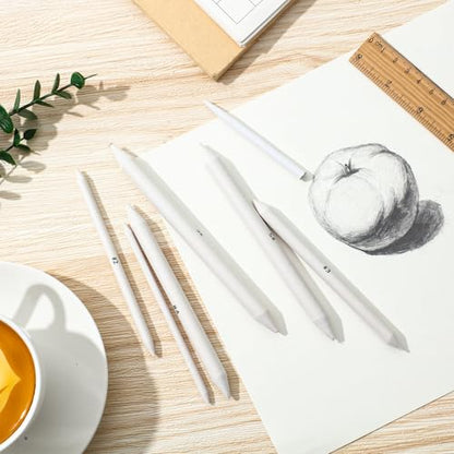 Fulmoon 288 Pcs Blending Stumps Set Paper Art Blenders for Drawing Sketch Shading Pencil Oil Pastel Blender Tools Drawing Supplies for Charcoal Graphite Pastel Ideal for Artists Students and Beginners - style: Blending Stump