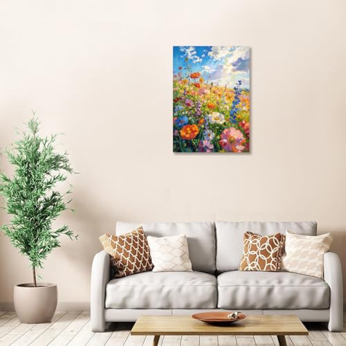 Muzagroo Art 5D Diamond Paintings Kits for Adults Round Full Drill Flowers Diamonds Art Kits for Beginners Diamond Art Paintings Gem Art Kits Diamond Dots Kits 30x40cm (Flowers) - color: Flowers