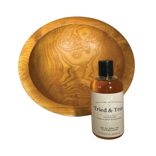 Tried & True Superior Varnish Oil Wood Finish & Sealer, 8 oz. | Natural Pine Resin & Linseed Oil, Ideal for Interior Furniture, Tables, Countertops, Food Safe, Scratch Resistant & Durable - size: 8 oz