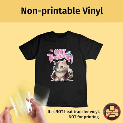 TransOurDream Heat Transfer Mask & Iron on Tape(30 Sheets, 8.5x11") - Iron-On Clear Positioning Film for Dark Transfer Paper & Printable HTV on Shirts - color: Mask-Dark, size: 30 Sheets