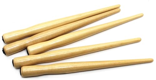 Gullor 5 Pieces Dip Pen Holder, Wooden Comic Pen Nib Holder for Calligraphy Writing Signing - color: Wood
