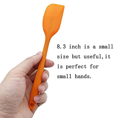 6 Pcs Silicone Spatulas, Small Rubber Spatula 8.3 inch | Heat Resistant Non-Stick Flexible Scrapers Baking Mixing Tool