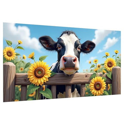 JOOZ Large Diamond Painting Kits for Adults, 5D Cow Diamond Art Kits - color: Cow 047