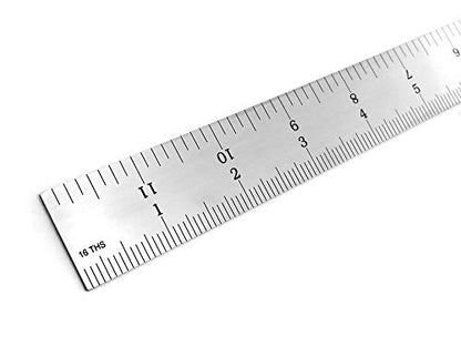Benchmark Tools 466729 Rigid 4R 12 Inch Rigid 4R Machinist Rule with 1/8, 1/16, 1/32 and 1/64 Markings Tempered Stainless Steel with Brushed Finish Conforms to EEC-1 Accuracy Standards (1)