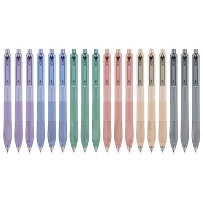 Linbsunne Gel Pens, 0.5mm Black Ink Pens Quick Dry, 18-count | Fine Point Smooth Writing Pens with Comfort Grip Retractable Pen for Nurses Teacher, Journaling, Office School Supplies - color: 18-count