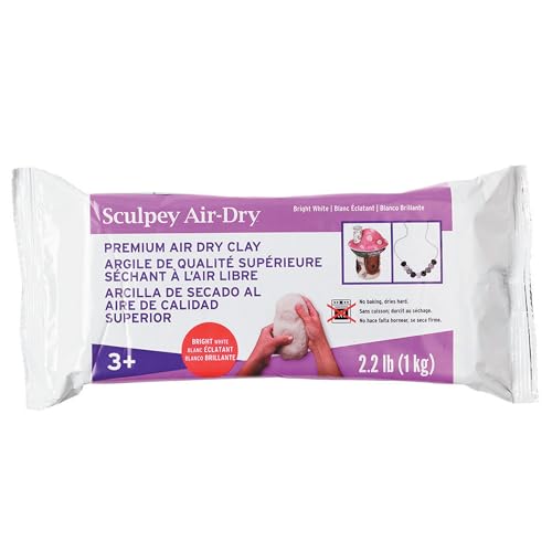 Sculpey Model Air Dry Modeling Clay, White - color: Multicolor