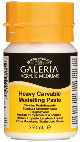 Winsor & Newton Galeria Acrylic Heavy Carvable Modelling Paste, 16.9-oz Jar - color: Heavy Carvable Modelling Paste, style: 16.9-oz