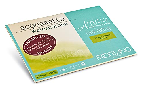 Fabriano Artistico Watercolor Block, 14" x 20", Traditional White - size: 14x20, style: Rough