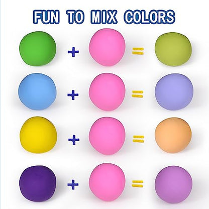 ifergoo 100g Pink Air Dry Clay, 3.5oz DIY Creative Modeling Clay for Kids | Refill Foam Magic Clay for School Art & Craft Project, Slime Supplies, Ultra-light & Soft, Gift for Age 3-12 Boys & Girls - color: Pink/100g