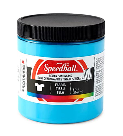 Speedball Fabric Screen Printing Ink, 8-Ounce, Peacock Blue - color: Peacock Blue, size: 8 fl oz
