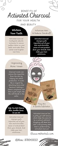 MB Herbals Activated Bamboo Charcoal 3.5 oz (100g) | Food Grade Charcoal for Baking, Skin Care & Hair Care - size: 100g