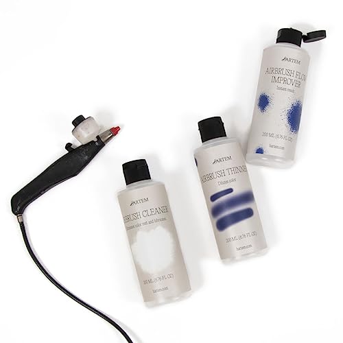 Hartem - Airbrush Flow Improver 200 ml (6.76 Fl Oz) with Anti-Spill Stopper | Reduces Surface Tension to Prevent Flashbacks and Marks and Delays Drying Time - size: Airbrush Flow Improver 200ml (6.76 Fl Oz)