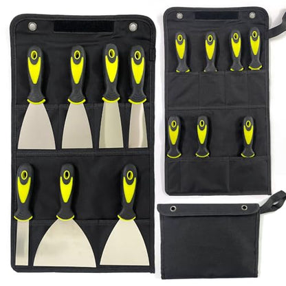 7-Piece Putty Knife Set, 1" 1.5" 2" 2.5" 3" 4" 5" Stainless Steel Paint Scraper Set for Drywall Repairing and Clearing, Wallpaper Removal, Putty Applying Adhesive, Plaster Scraping