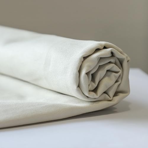 Simple&opulence Canvas Fabric by the Yard, 59'' Wide, Premium Natural Cotton Duck Canvas Fabric for Crafts, Upholstery, Home Decor, Sewing DIY Cloth (Linen,1 Yard) - color: Linen, size: 1 Yard (36"x59")