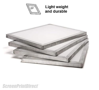 Aluminum Screen Printing Frame 20x24-6 Pack Bundle, Mixed Mesh Count Kit | Includes 2x110, 2x137, 2x155 Mesh Count, Pre-Stretched Silk Screen Kit, Aluminum Frame, Made In USA - Screen Printing Screens - size: 110(2) 137(2) 155(2)