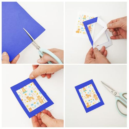 MEARCOOH Self Adhesive Foam Sheets, Blue 9x12 Inch 2mm Sticky Eva Foam Paper for Crafts Cardmaking Photo Frames Classroom Scrapbooking Christmas Crafts (Blue 10 Sheets) - color: Blue Self-adhesive, size: 9X12in-2mm