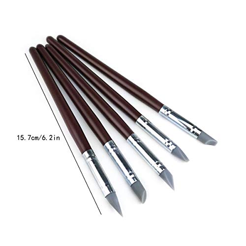 20Pcs Silicone Clay Sculpting Tool Clay Shaping Modeling Wipe Out Tools, Modeling Dotting Tool Pottery Sculpture Carving Tools