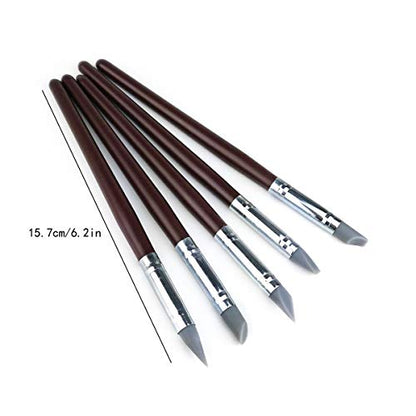 20Pcs Silicone Clay Sculpting Tool Clay Shaping Modeling Wipe Out Tools, Modeling Dotting Tool Pottery Sculpture Carving Tools