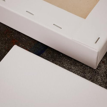 PHOENIX 12x16 Inch 2 Pack Gallery Canvas - 1.5 in Thick Canvases for Painting - Deep Edge 100% Cotton 11 Oz. Gesso Primed White Blank Professional Canvas Oil & Acrylic Paints - size: 12"x16", style: Gallery