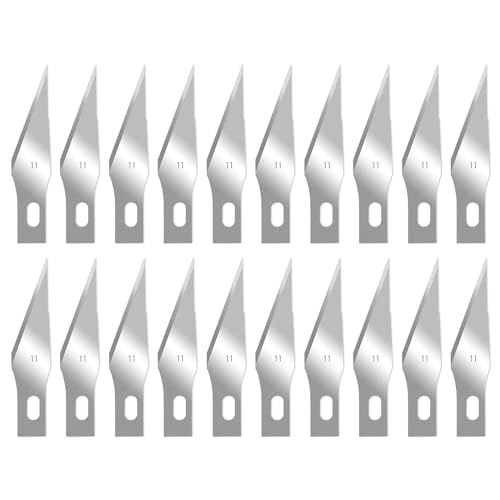 120 Pcs Exacto Knife Blades, #11 Sharp Corner High Carbon Steel Hobby Knife Blade Refills Hobby Knife Replacement Blades for Craft, Scrapbooking, Stencil - size: #11 Sharp Angle