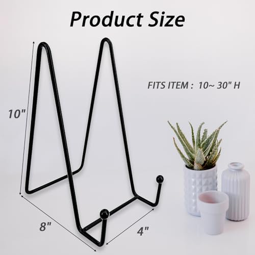 5 Pack 10 Inch Plate Stands Metal Display Holder Bracket Stand