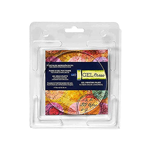 Gel Press Monoprinting Gelli Plate - (4" Circle, 10.2 Cm) - 10806-4 | Top Gel Printing Plate for Arts & Crafts - size: 4" Round