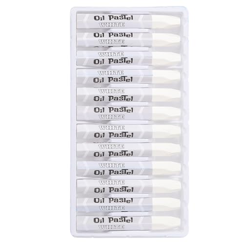 PATIKIL White Oil Pastels, 36Pcs Soft Oil Crayons Pastels Stick Vibrant and Creamy Art Supplies Bulk for Artists Beginners Art Painting Drawing Blending Graffiti Gallery - color: White