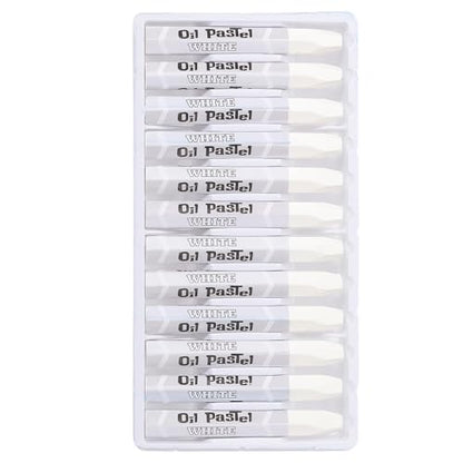 PATIKIL White Oil Pastels, 36Pcs Soft Oil Crayons Pastels Stick Vibrant and Creamy Art Supplies Bulk for Artists Beginners Art Painting Drawing Blending Graffiti Gallery - color: White