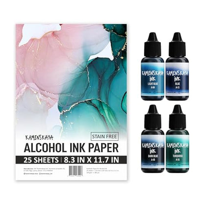 Alcohol Ink Set with Alcohol Ink Paper