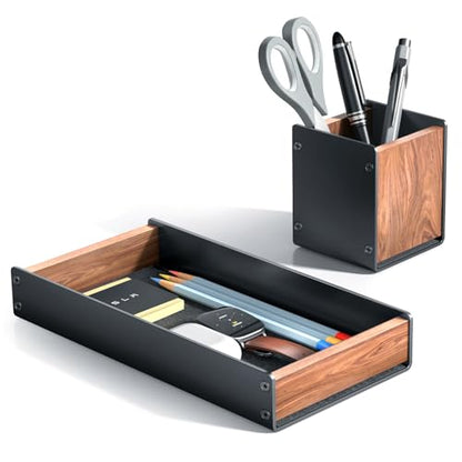 UPERGO Desk Organizer Tray Pen and Pencil Holder Set - style: desk drawer with pen holder