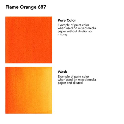 Daler-Rowney FW Acrylic Artists Ink, 1 oz, Flame Orange (160029687) - color: Flame Orange