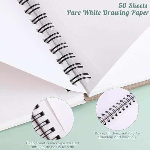 50 Sheets Marker Paper Sketchbook & Heavyweight Black Paper Sketchbook