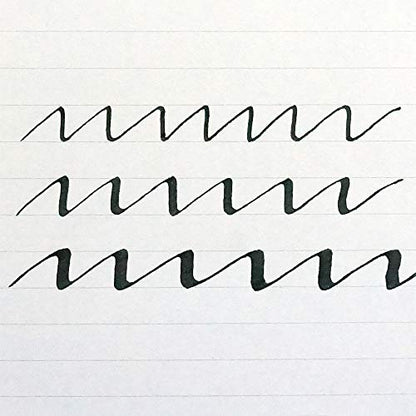 Kuretake ZIG CALLIGRAPHY PEN SQUARE Tip BLACK 3 Set, 1mm, 2mm, 3mm, For Italic and Gothic Calligraphy Beginners, AP-Certified, Odourless, Xylene Free, Professional quality, Made in Japan