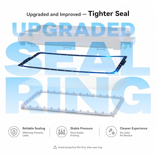 Upgraded 5Pcs PFA Release Films with Seal Ring for Chitu Systems Hoopat X5 Resin Vat, Suitable for Anycubic Photon Mono M5s /Photon Mono M5/Photon Mono M5 Pro 3D Printers | Suitable for Anycubic Photon Mono M5s /Photon Mono M5/Photon Mono M5 Pro 3D Printe