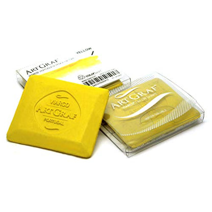 Art Graf Water-Soluble Tailors Chalk Square Disc, Yellow - color: Yellow