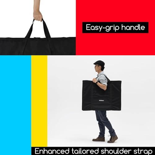 MEEDEN Art Portfolio Bag: 18 x 24 Inch Black Canvas Portfolio Case - size: 18"x 24"