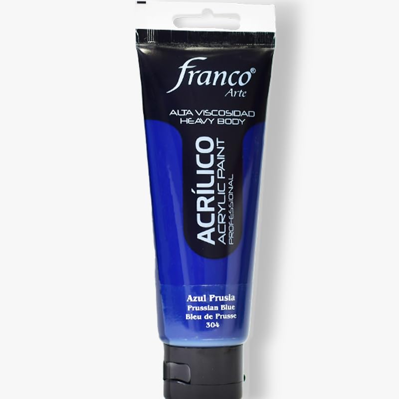 Professional Acrylic Paint – Premium Water-Based, Quick-Drying Acrylics for Artists & Crafters, Non-Toxic Rich Pigment, Multi-Surface Paint for Canvas, Wood, Paper, Ceramic & Indoor Projects Prussian Blue Hue 3,38 U.S fl oz - color: Prussian Blue Hue