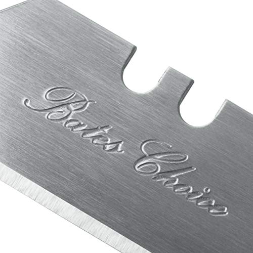 Bates- Utility Knife Blades, 40 Pack, Box Cutter Blades, Razor Blade Utility Knife - color: Silver, size: 40 Pack