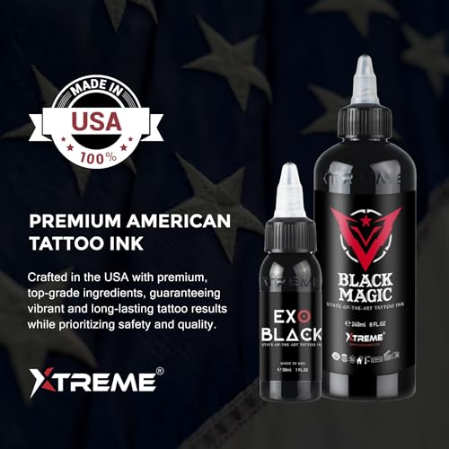 Xtreme Tattoo Ink Wetting Solution, Ultimate Solution to Keep Inks Fresh and Vibrant, Sterile, Vegan, Water-Based, Acrylic-Free (1oz) - size: 1 fl oz