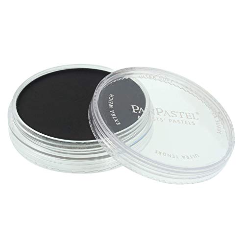 PanPastel Artist Pastels by GOLDEN, Black, 2.44” / 62mm Pan Diameter, Professional Artist Pastels, Unique Pan Format (cake-like) - color: Black, size: 1 Count (Pack of 1)