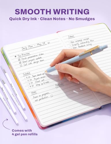 SUNEE Pencil Case with Supplies, 35PCS Aesthetic Stationery Set with Pastel Highlighters, Black Gel Pens, Mechanical Pencils & Refills, College School Supplies for Students Girls, Purple - color: Purple, style: 35 Pack