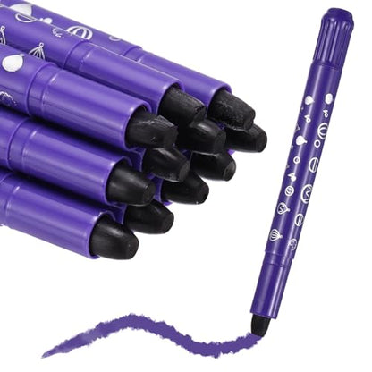 MECCANIXITY Twist Crayons, Twist Crayons Gel Watercolor Set Washable Silky Smooth for Arts Drawing DIY Craft Project Coloring Supplies Gift(Purple, Pack of 11) - color: Purple