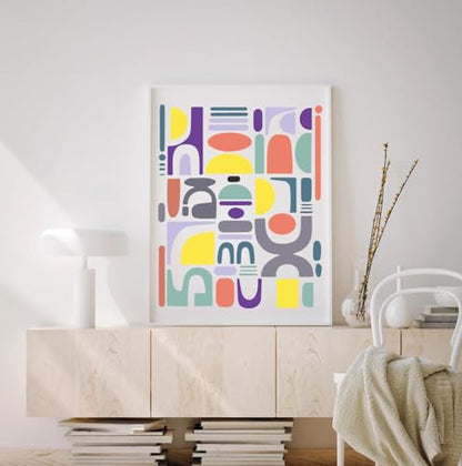 Stencils for Crafts Reusable Texture Stencils 10"x8" | Abstract Geometric Mixed Media Background Stencil for Painting on Wood Canvas Furniture Cards Scrapbook - style: Absract