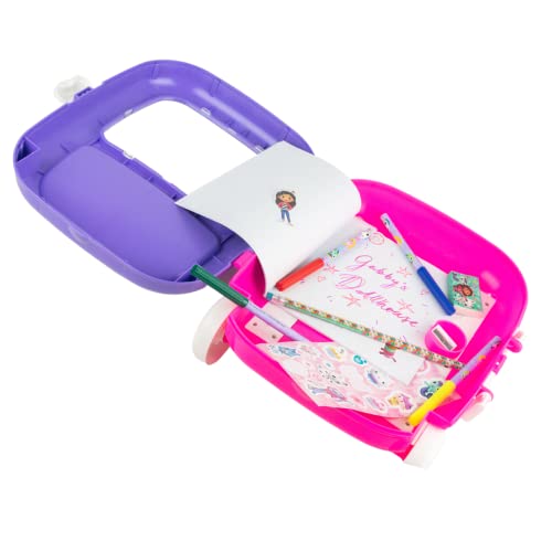 Innovative Designs Gabby’s Dollhouse Color and Roll Activity Set with Carrying Case, Stickers, & Art Supplies - style: GabbysDollhouse
