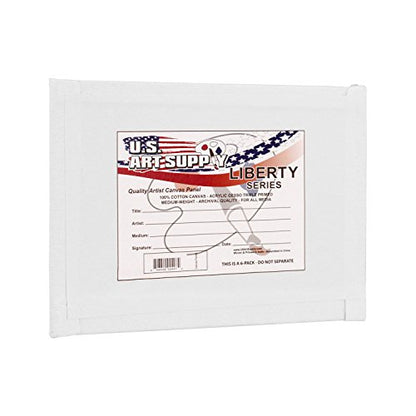 U.S. Art Supply 4 X 6 Inch Art Canvas Board Panels 12 Pack - 8 Ounce Heavyweight Cotton Acid Free Canvases for Painting Acrylics and Watercolor (1 Case of 12 Single Canvas Painting Panels) - size: 4" x 6"