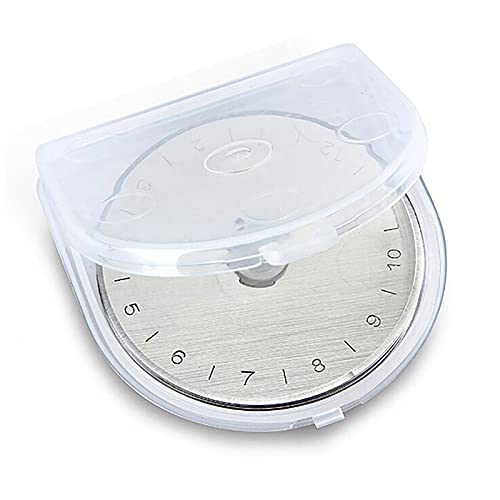 45mm Rotary Cutter Blades 5-Pack Replacement Blades Fits Fits Fiskars, OLFA,Martelli,Dremel,Truecut,DAFA for Quilting Scrapbooking Sewing Arts & Crafts Sharp and Durable Cutter Blade (silver) - color: Silver (45mm 5pcs)